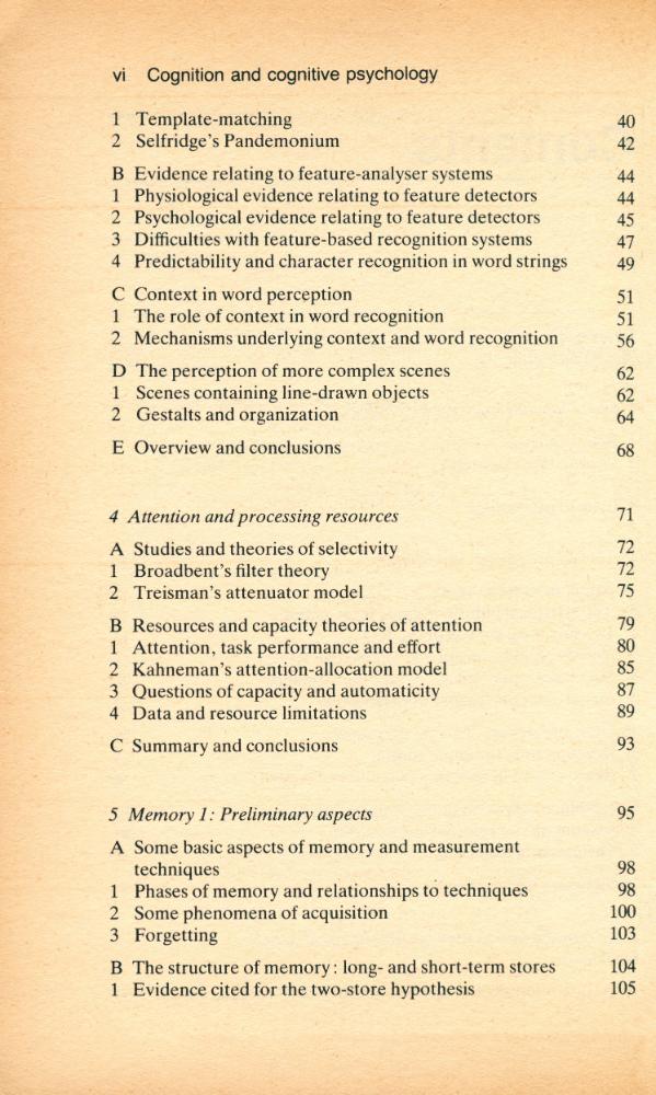 『Cognition and cognitive psychology』 3