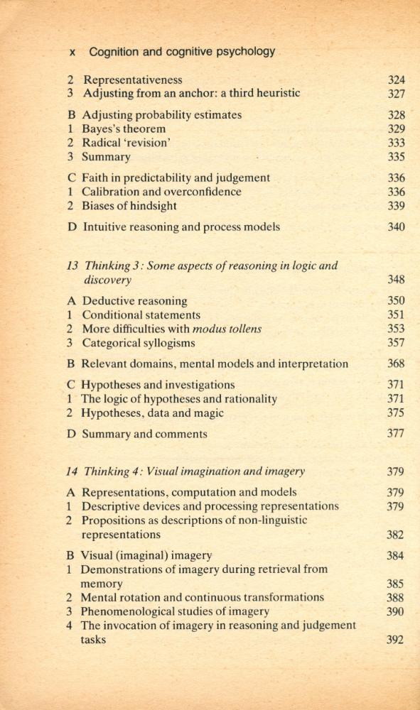 『Cognition and cognitive psychology』 7
