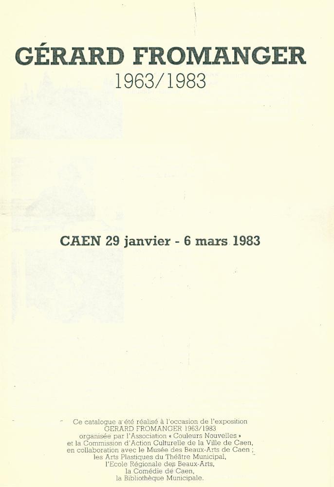 《GÉRARD FROMANGER 1963/1983》 1
