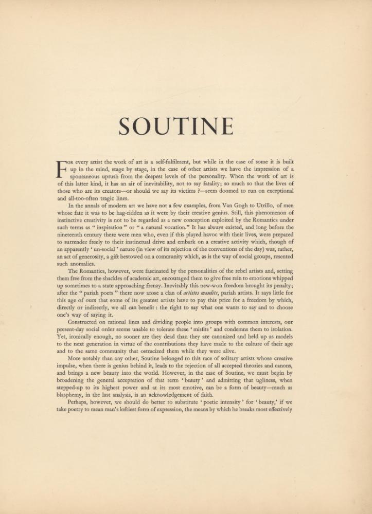 『SOUTINE』 2