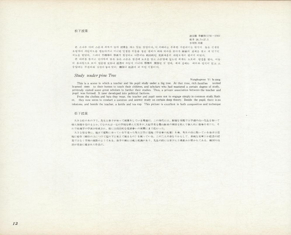 『李朝風俗畵帖 上卷(이조풍속화첩 상권)』