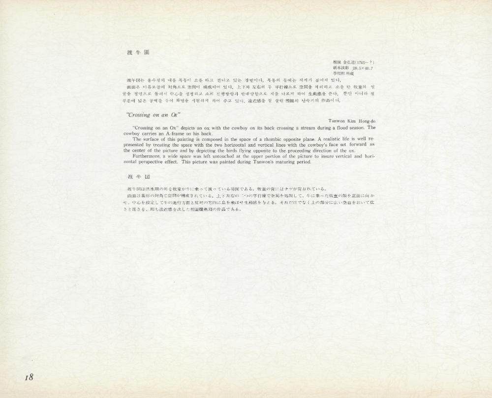 『李朝風俗畵帖 上卷(이조풍속화첩 상권)』