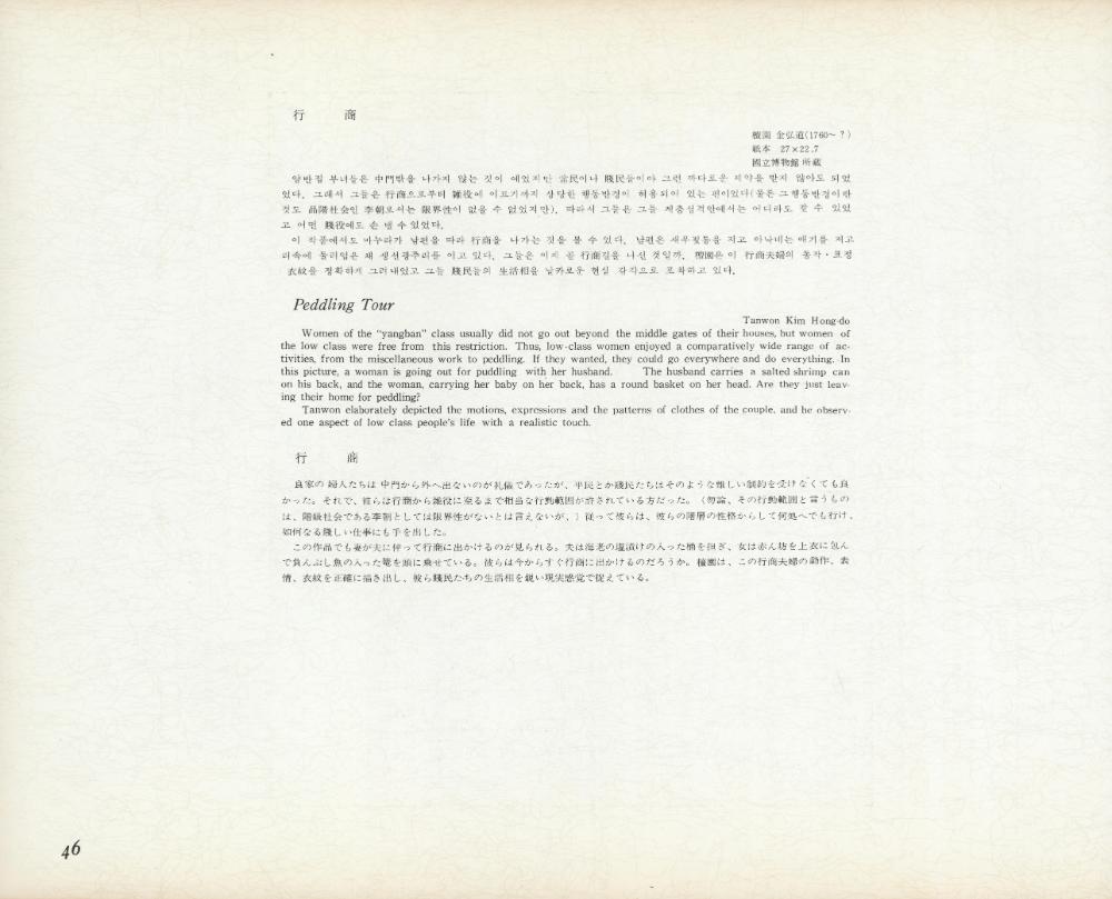 『李朝風俗畵帖 上卷(이조풍속화첩 상권)』