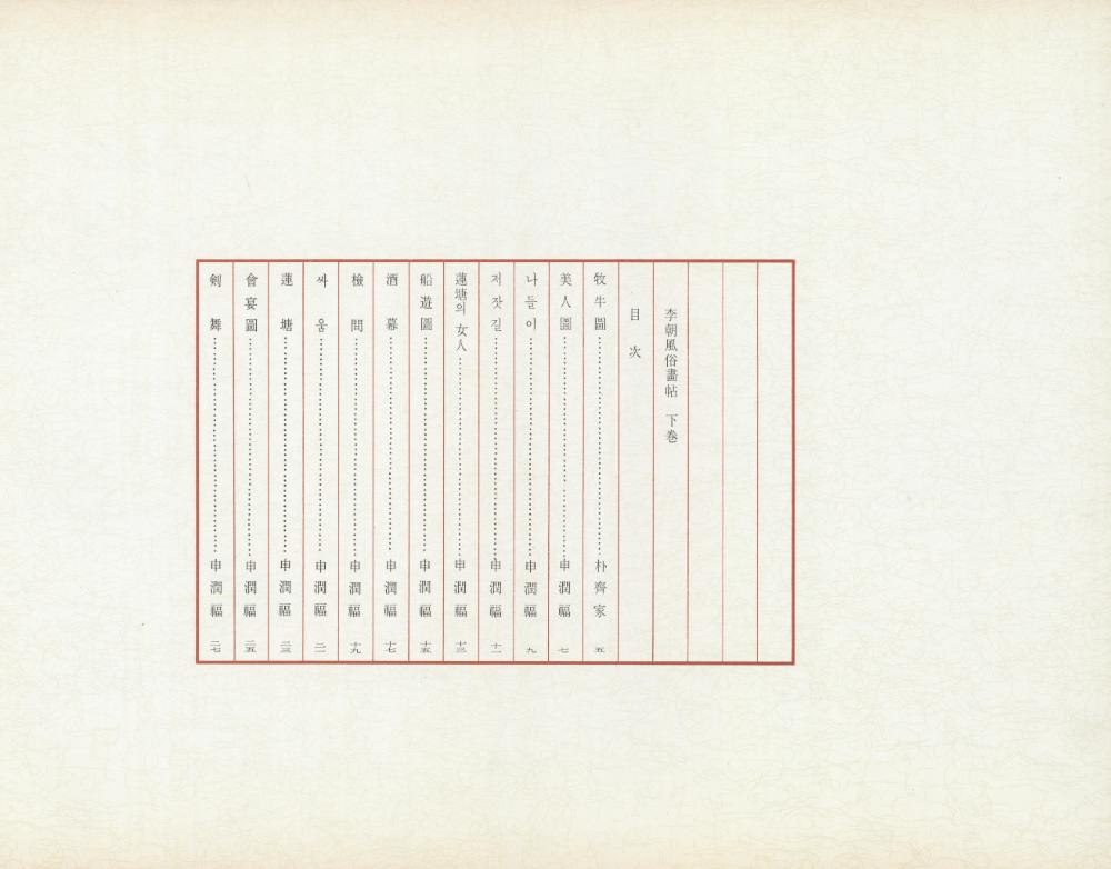 『李朝風俗畵帖 下卷(이조풍속화첩 하권)』 6