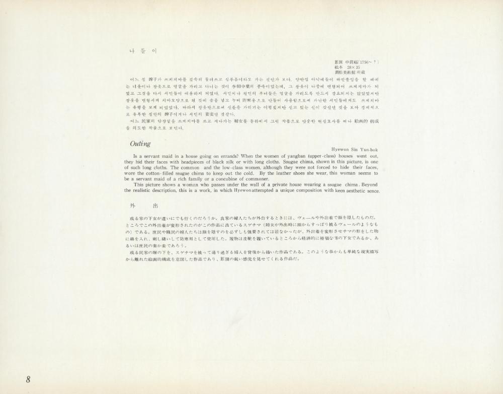 『李朝風俗畵帖 下卷(이조풍속화첩 하권)』