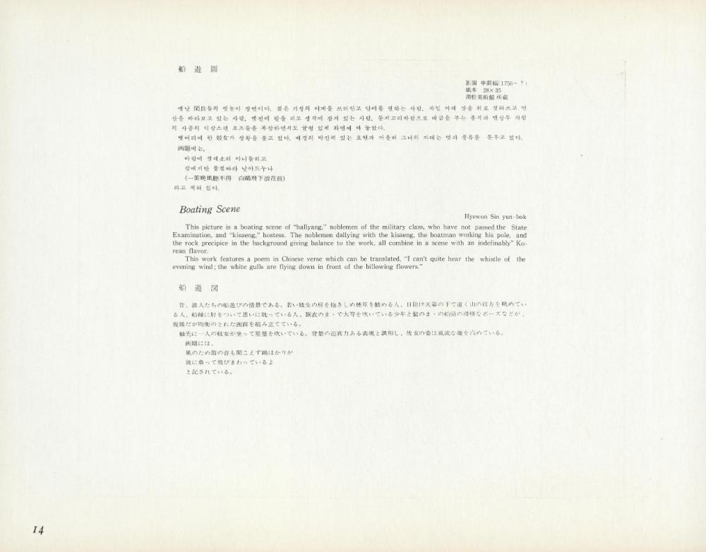 『李朝風俗畵帖 下卷(이조풍속화첩 하권)』