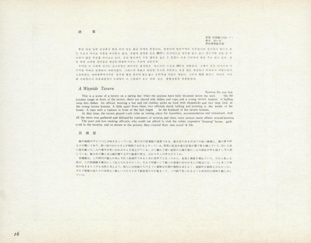 『李朝風俗畵帖 下卷(이조풍속화첩 하권)』