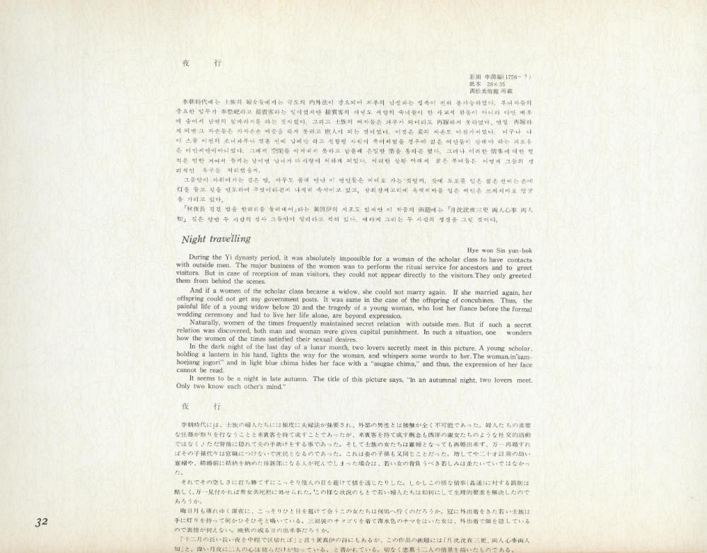 『李朝風俗畵帖 下卷(이조풍속화첩 하권)』