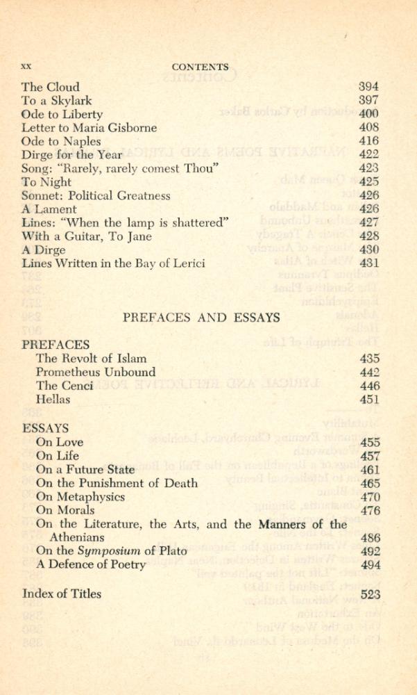 『The Selected POETRY AND PROSE OF Percy Bysshe Shelley』 3