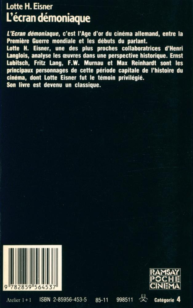 『L'Écran Démoniaque : Les Influences de Max Reinhardt et de l'Expressionnisme』 4
