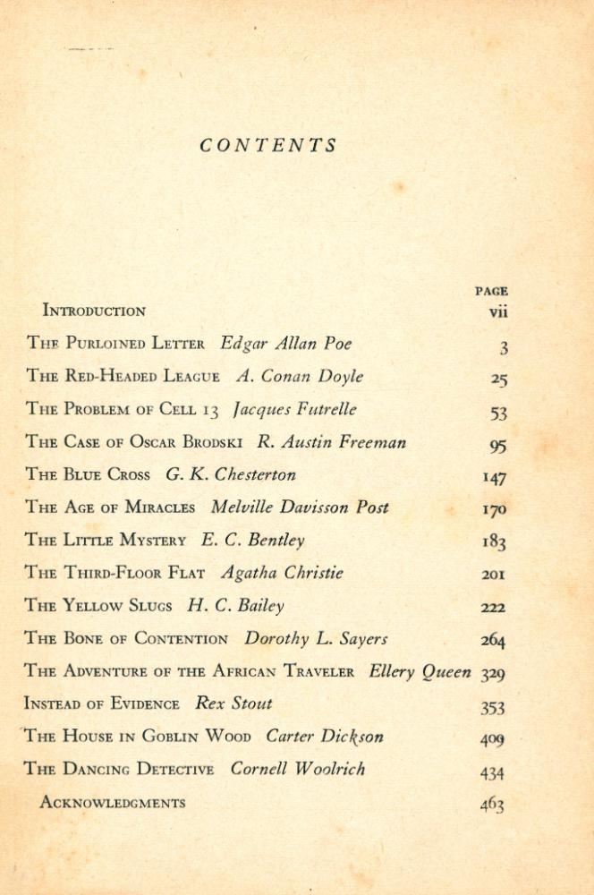『FOURTEEN GREAT DETECTIVE STORIES』 2