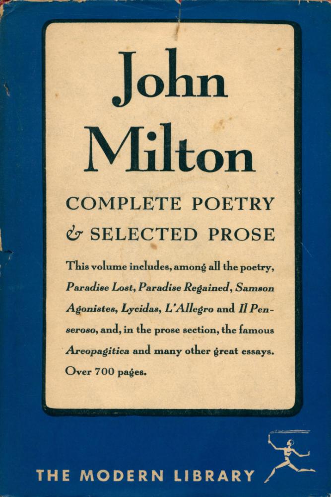 『Complete Poetry and Selected Prose of JOHN MILTON』 1