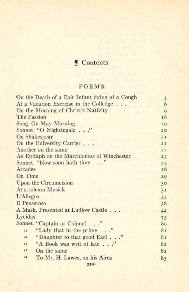 『Complete Poetry and Selected Prose of JOHN MILTON』 2
