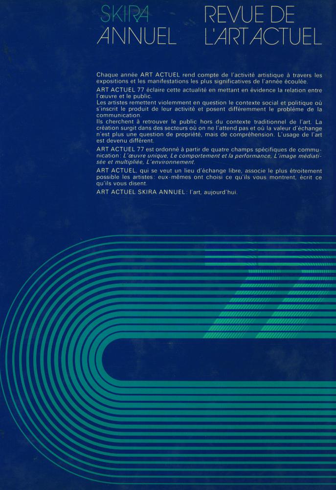 『ART ACTUEL SKIRA ANNUEL』 77 3