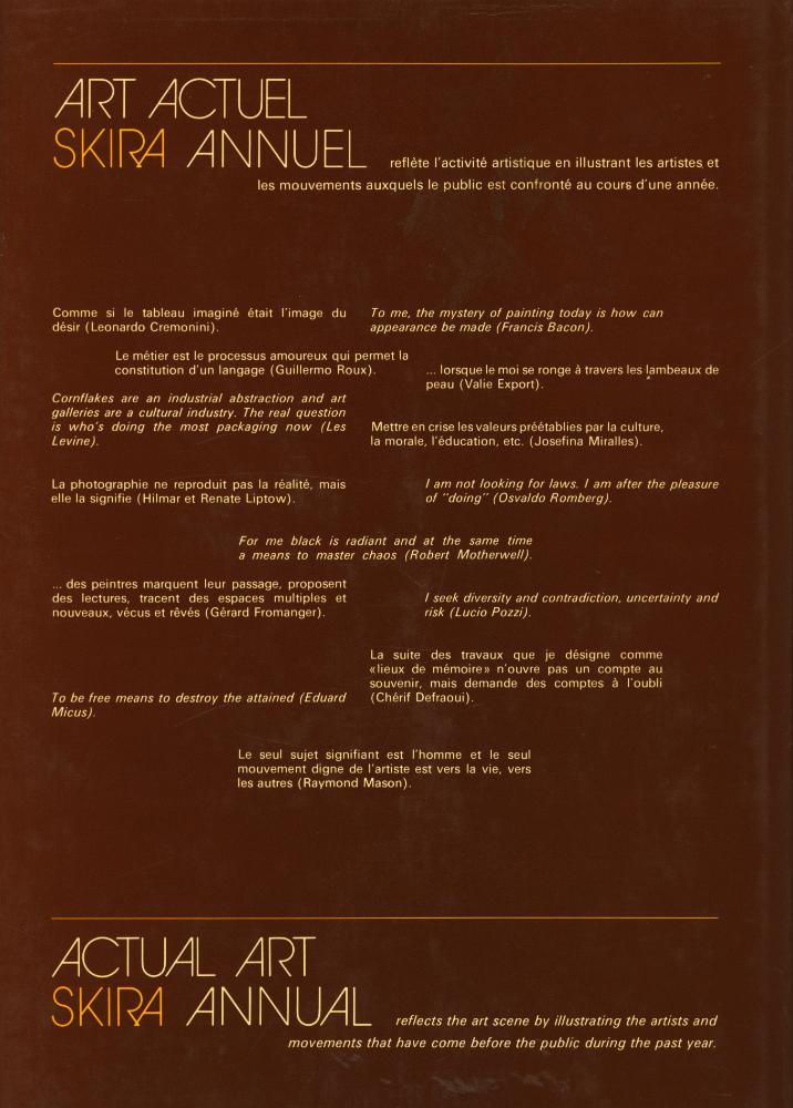 『ART ACTUEL SKIRA ANNUEL』 78 3