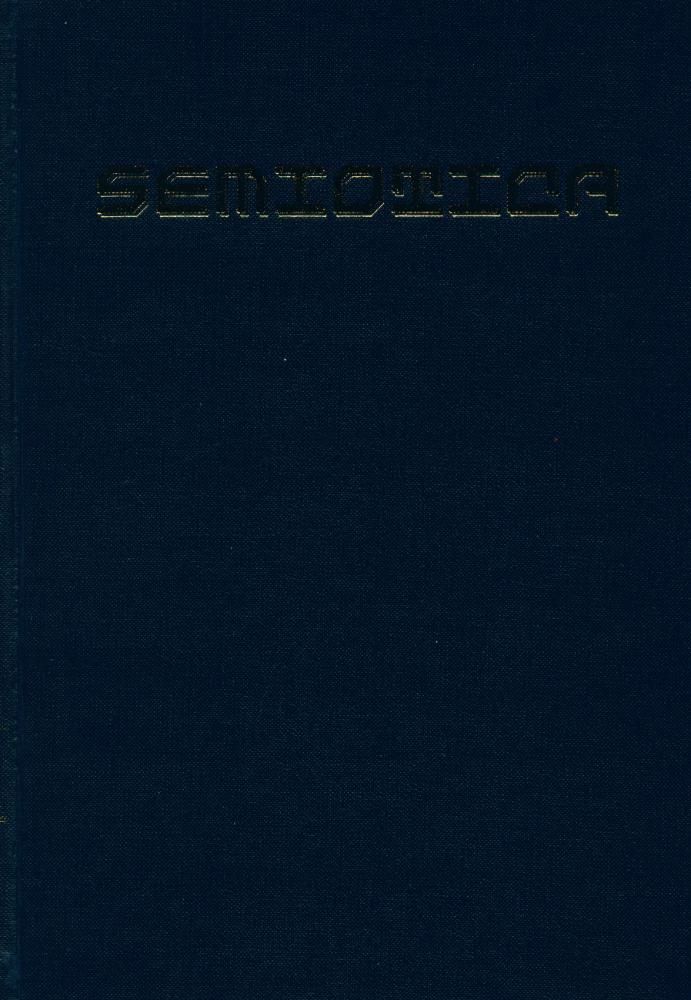 『SEMIOTICA』 VOL.11 NO.1 - 2 1