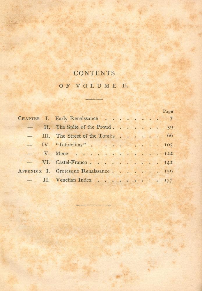 『COLLECTION OF BRITISH AND AMERICAN AUTHORS : THE STONES OF VENICE VOL. II』  2