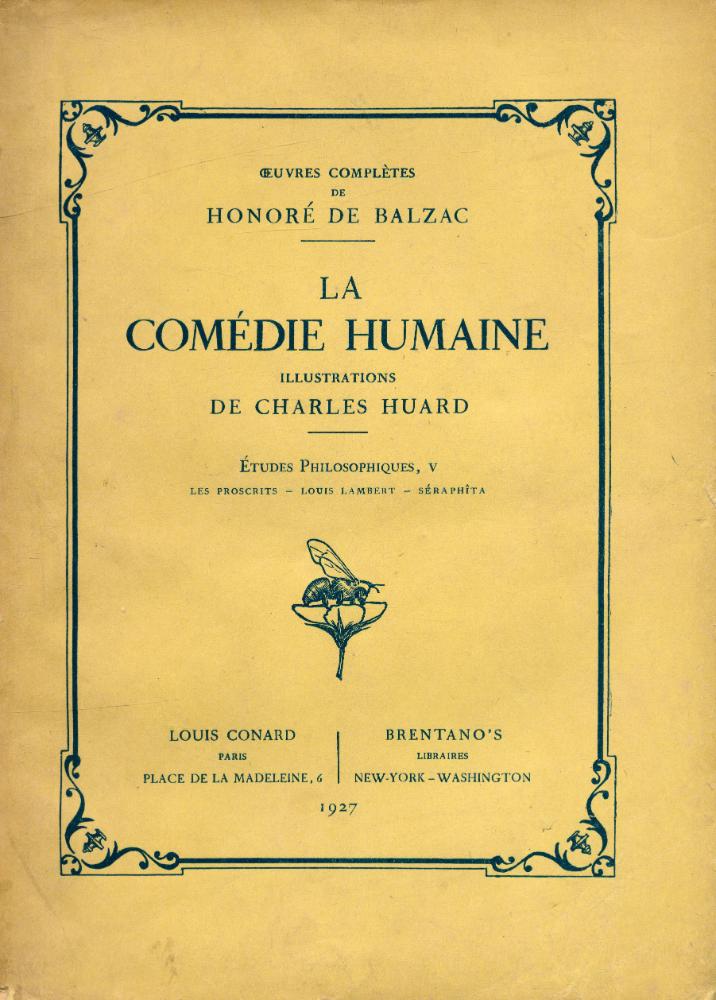 『LA COMÉDIE HUMAINE : ÉTUDES PHILOSOPHIQUES Ⅴ』 1