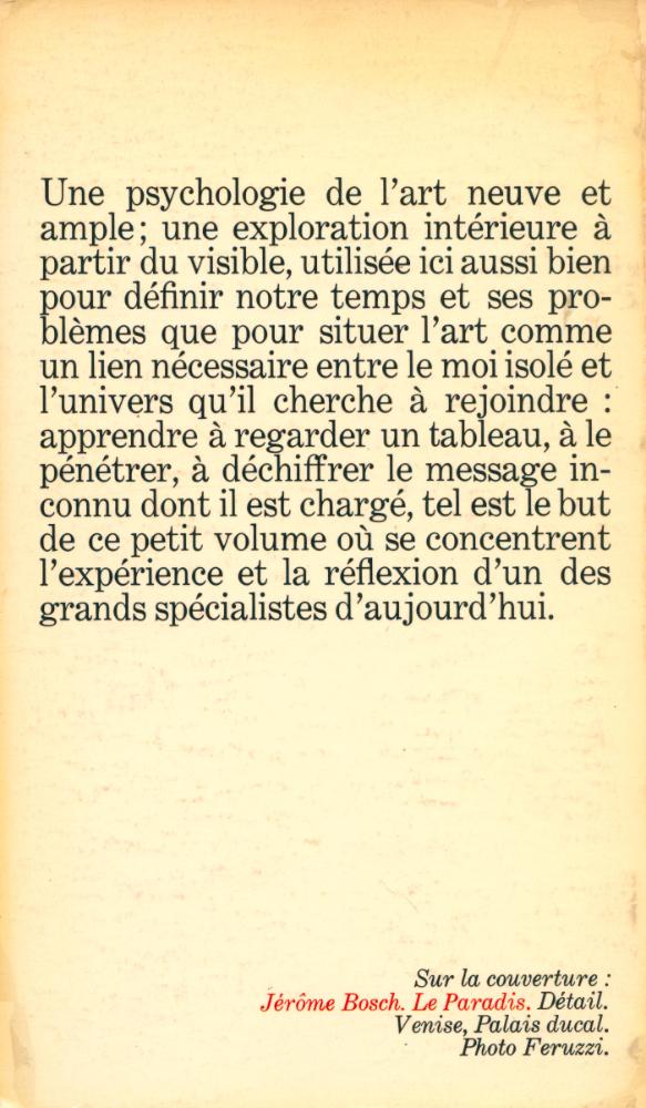 『LES PUISSANCES DE L'IMAGE : bilan d'une psychologie de l'art』 4