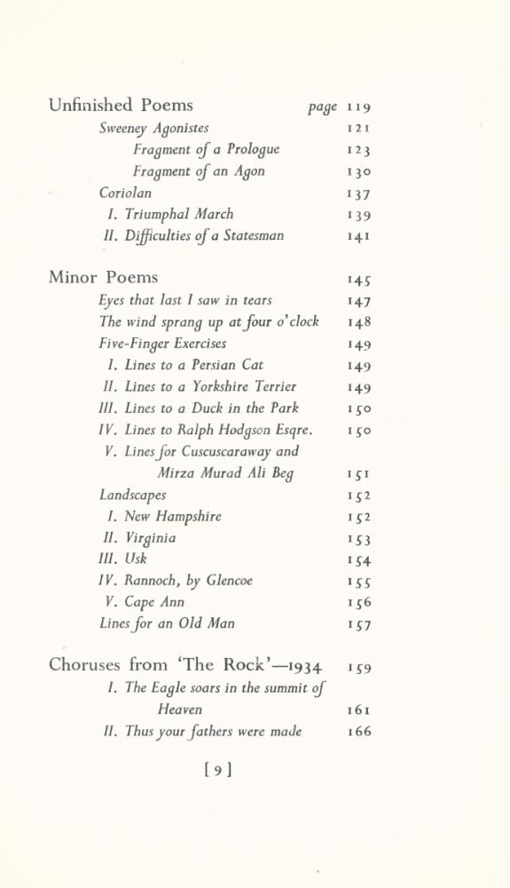 『Collected Poems 1909 - 1962』 4