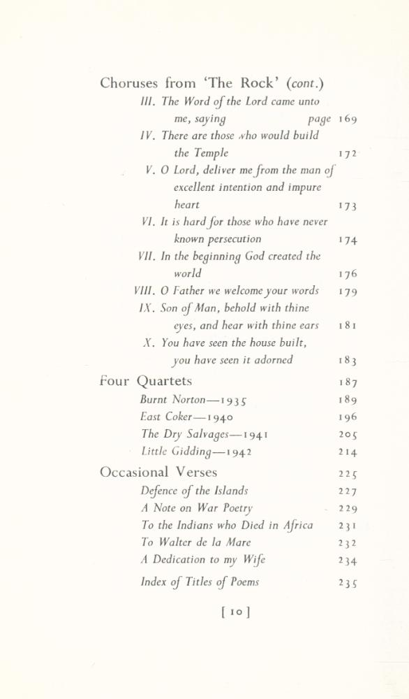 『Collected Poems 1909 - 1962』 5