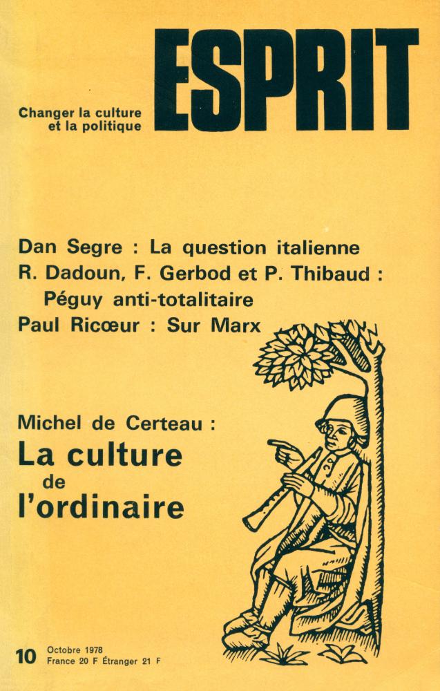『ESPRIT』 No 22 Octobre 1978 1