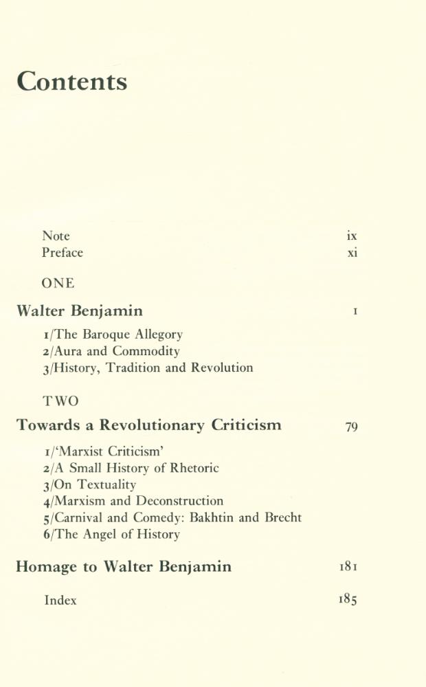 『Walter Benjamin, or, Towards a revolutionary criticism』 2