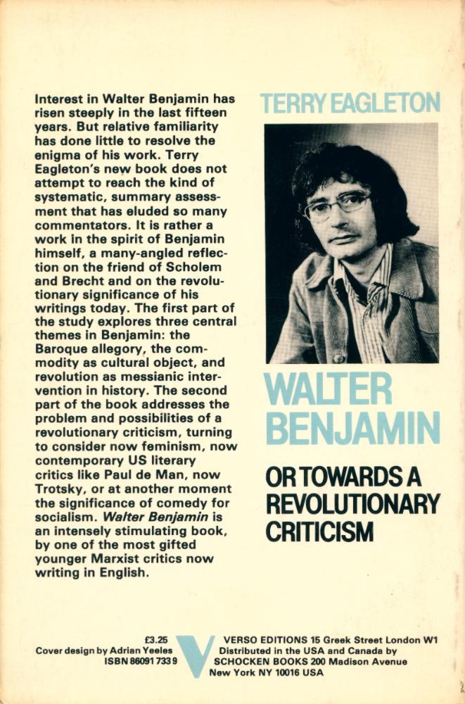 『Walter Benjamin, or, Towards a revolutionary criticism』 3