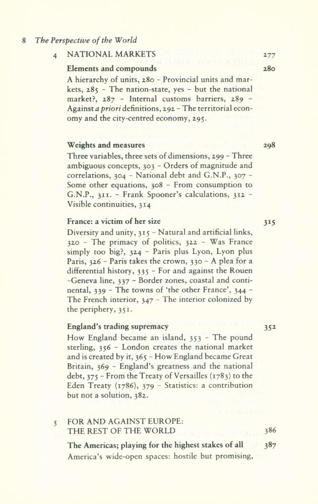 『Civilization and capitalism, 15th - 18th century - v. 3. The perspective of the world』 5