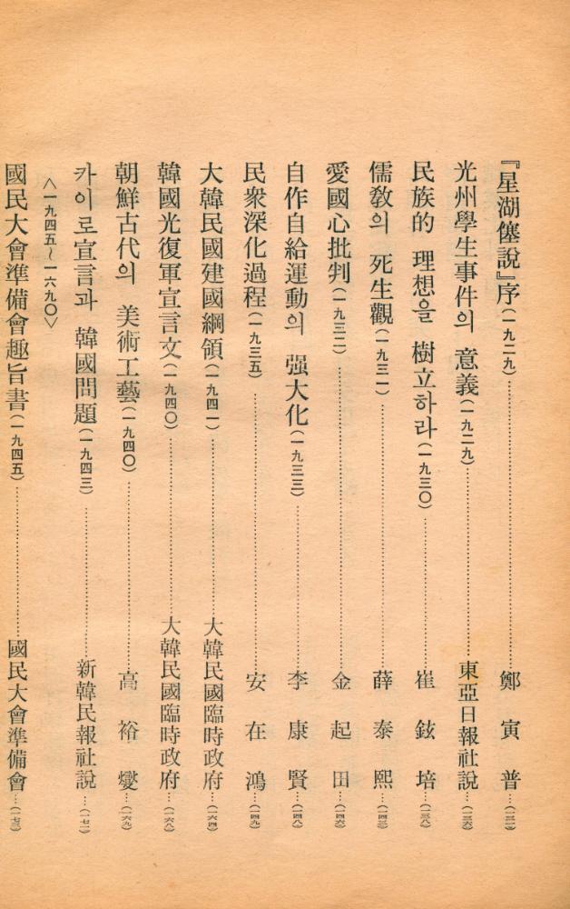 『韓國現代名論說集(한국현대명논설집)』 4