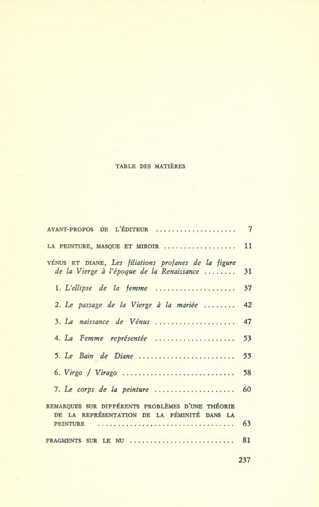 『LA PEINTURE, MASQUE ET MIROIR : ÉCRITS SUR L'ART ET PENSÉES DÉTACHÉES (1)』 2