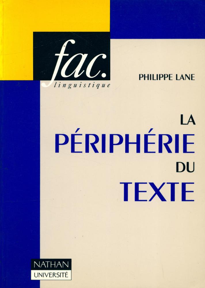 『LA PÉRIPHÉRIE DU TEXTE』 1