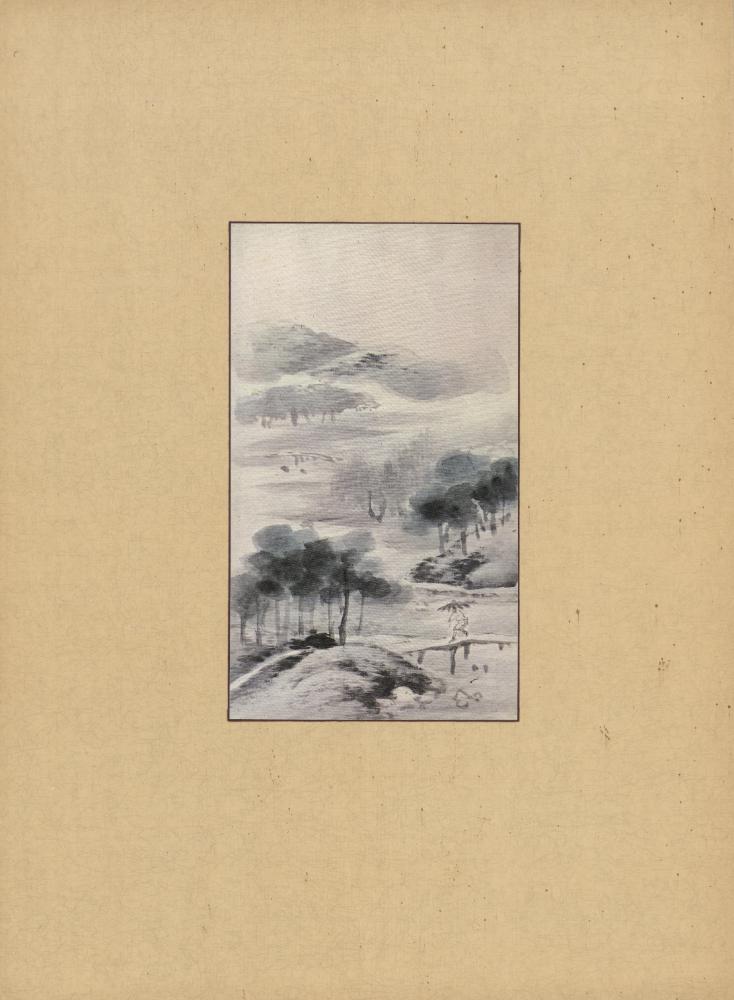 『李朝繪畫 二卷(이조회화 2권)』 8) 雨景山水(우경산수) 3