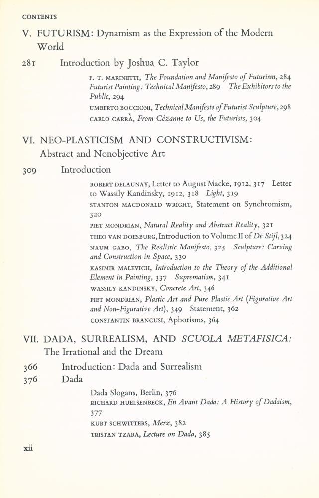 『Theories of MODERN ART : A Source Book by Artists and Critics』 5
