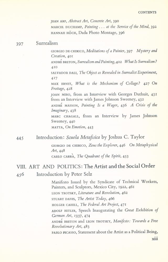 『Theories of MODERN ART : A Source Book by Artists and Critics』 6