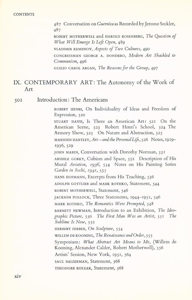 『Theories of MODERN ART : A Source Book by Artists and Critics』 7