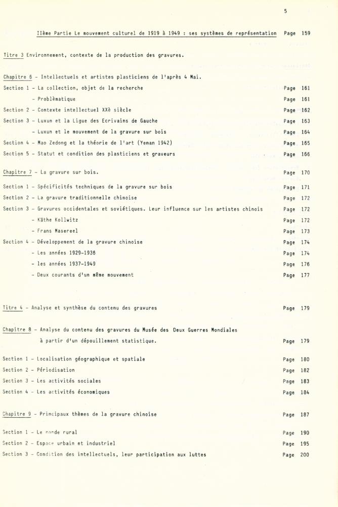 『LE CONTEXTE ECONOMIQUE ET SOCIAL D'UNE PRODUCTION CULTURELLE: LA GRAVURE SUR BIOS DANS LA CHINE DES ANNEES 1930 - 1949』 5