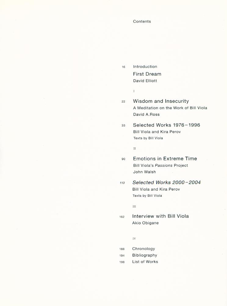 《Bill Viola : Hatsu - Yume first dream》 2