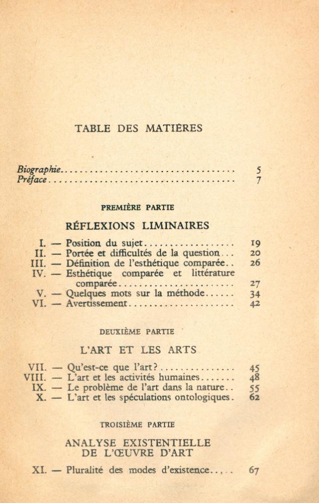 『LA CORRESPONDANCE DES ARTS : ÉLÉMENTS D'ESTHÉTIQUE COMPARÉE』 2