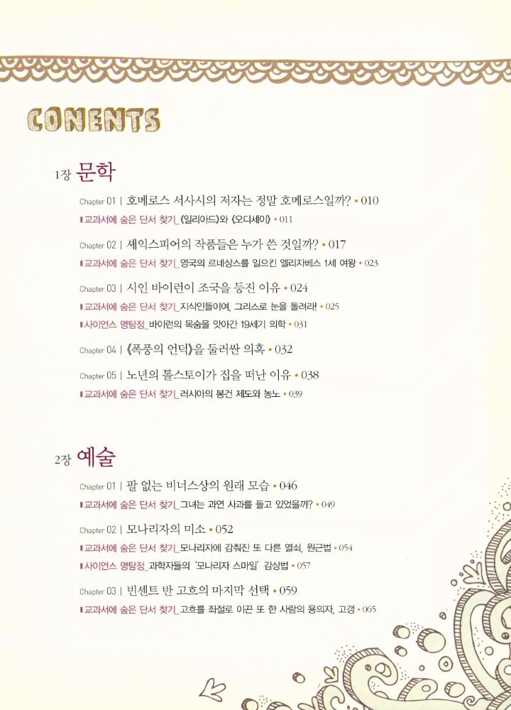 『세계 미스터리 속 문학·예술 상식 : 죽은 예술가도 쑤군대는 살아있는 세계문화』 2