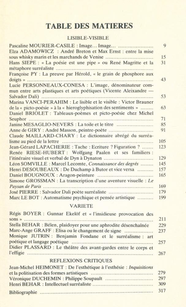 『MÉLUSINE』 N° XII 2