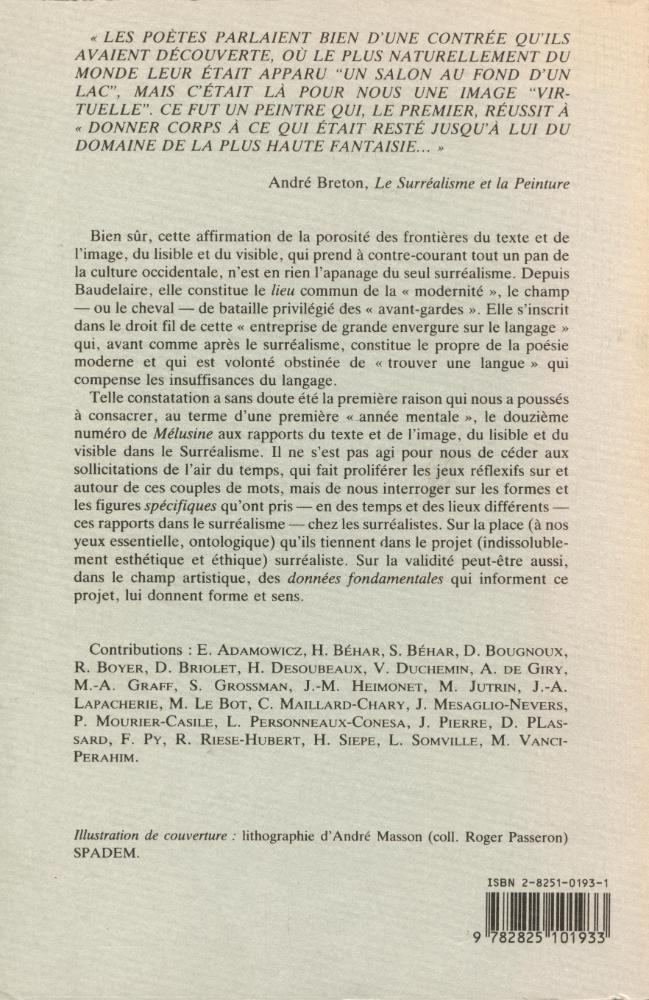 『MÉLUSINE』 N° XII 3