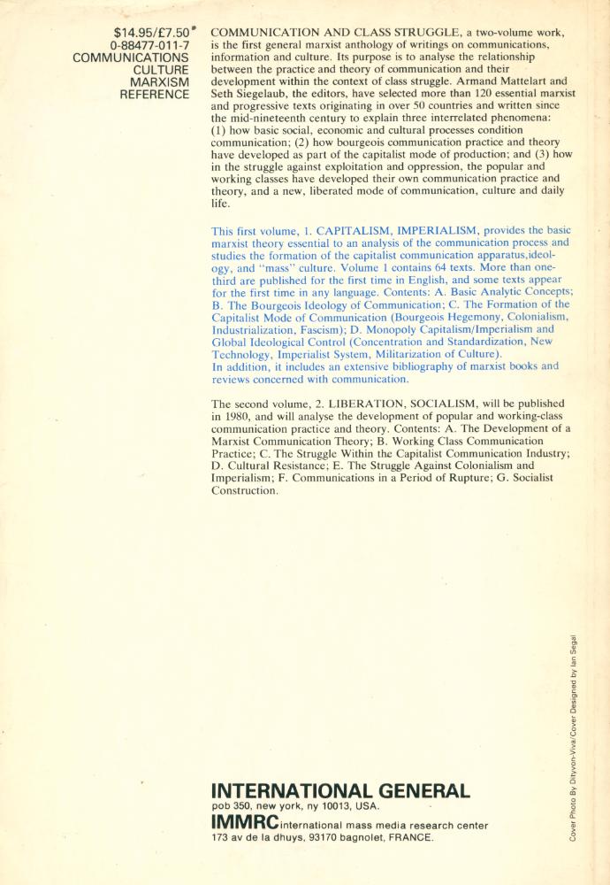 『COMMUNICATION AND CLASS STRUGGLE : 1. CAPITALISM, IMPERIALISM』 6