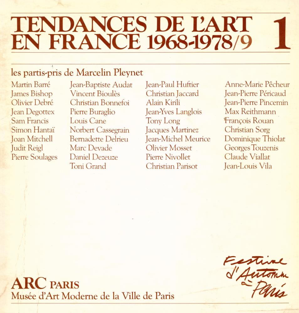 《Tendances de l'art en France 1968 - 1978/9, N°1》 1