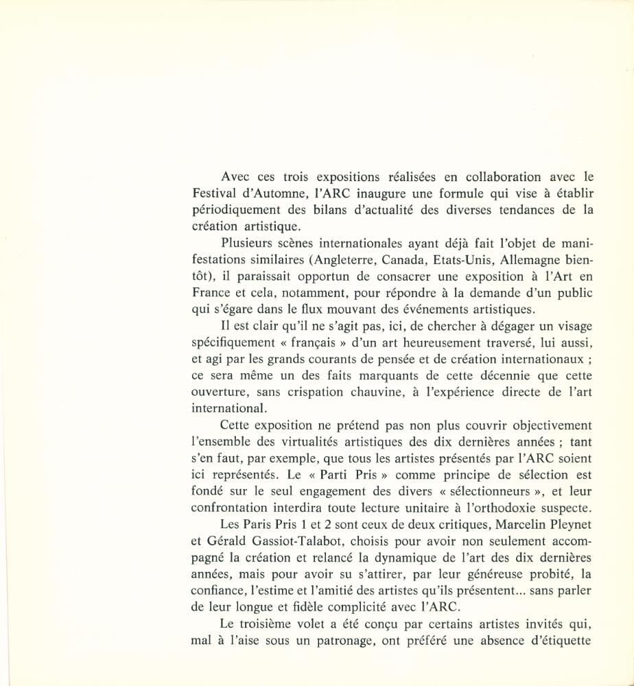 《Tendances de l'art en France 1968 - 1978/9, N°1》 2