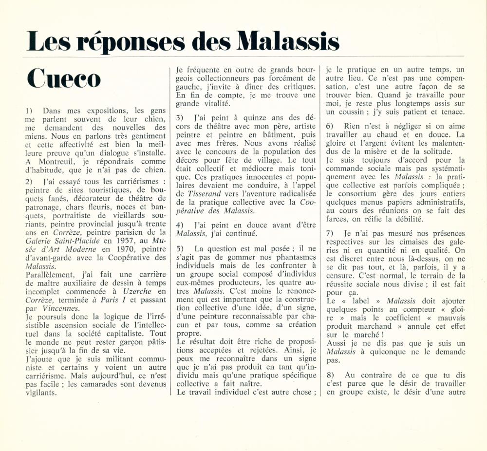《La Coopérative des Malassis : Cueco, Fleury, Latil, Parré, Tisserand》 2