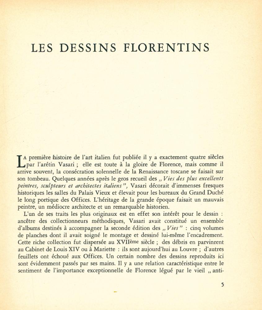 『LES DESSINS FLORENTINS XIVe - XVIIe SIECLE』 2