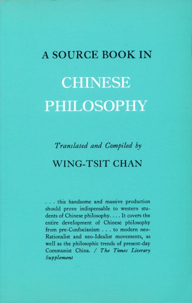 『A SOURCE BOOK IN CHINESE PHILOSOPHY』 1