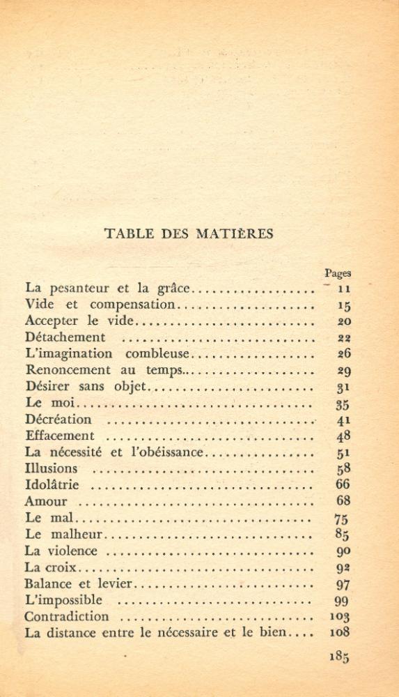 『LA PESANTEUR ET LA GRÂCE』 2