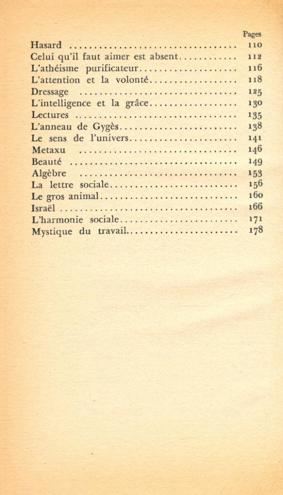 『LA PESANTEUR ET LA GRÂCE』 3